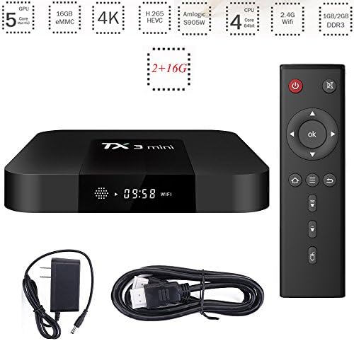 TX3 MINI Android Tv Box, Android 7.1 Smart TV Box, Quad Core 2GB/16GB 4k Ultra HD Smart Streaming Media Players by YTAT