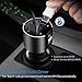 Bluetooth FM Transmitter, Wireless Bluetooth Receiver MP3 Player Wireless In-Car Stereo Radio Adapter Car Kit Hands Free Calling, Dual USB Ports Charge 5V/2.4A & 1A (black-silver)