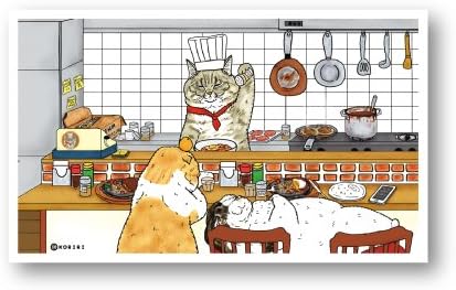 Amazon Co Jp Lmc 002 枚入りメッセージカード 洋食ハルオ 世にも不思議な猫世界 文房具 オフィス用品