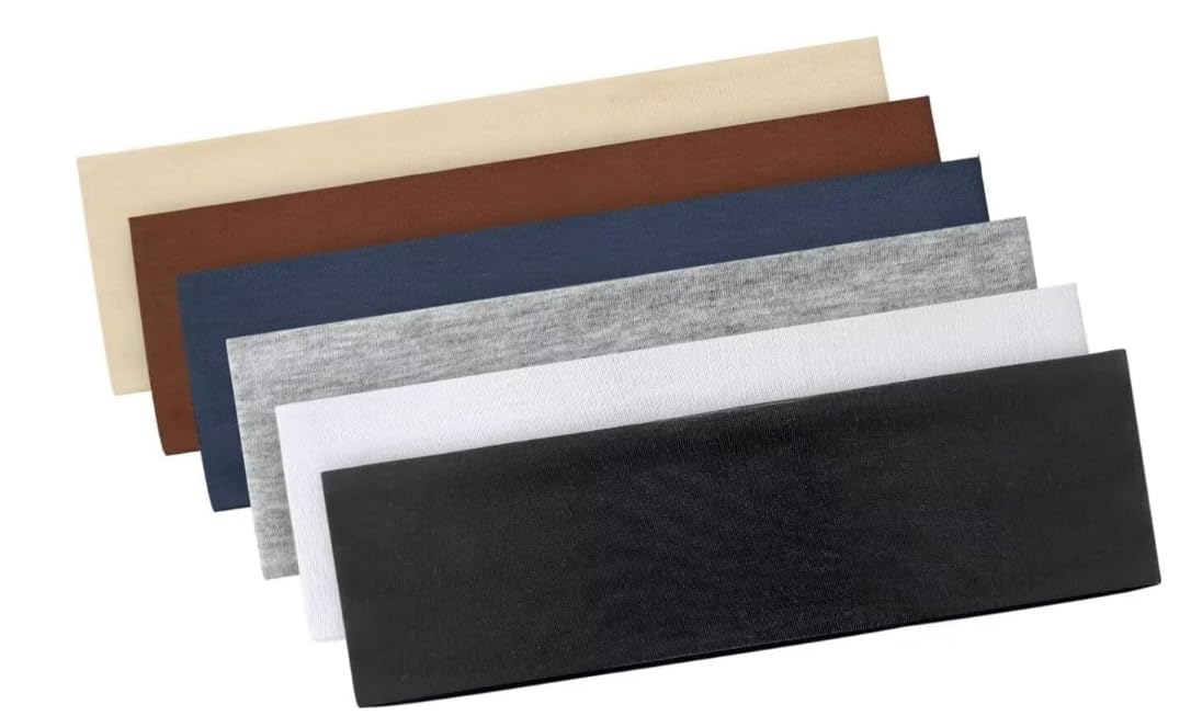 BELEVO 7cm Headband Headbands For Women Black Head Band Elastic Head Bands Soft Hair Bands For Men And Women For Sports, Yoga And Exercise