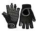 MOREOK Workout Gloves for Men Women, Weight Lifting Gloves Barehands Gloves Crossfit Gloves Ventilated Workout Gloves, Exercise Gloves with Wrist Wrap Support