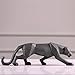 Resin Abstract Black Panther Sculpture Figurine Handicraft Home Desk Decor Geometric Resin Wildlife Leopard Statue Craft