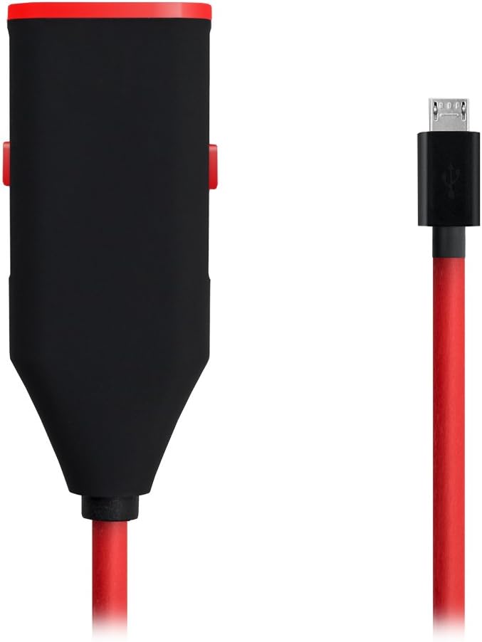 REALVOX Multi-Functional Micro USB On-The-Go Adapter USB OTG Cable for Samsung Galaxy Note Series Android Mobile Phones with OTG Function, Black