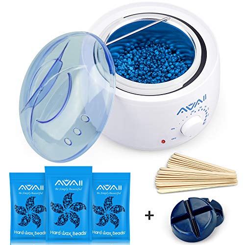 Home Waxing Warmer Kit, AVAII Hair Removal Brazilian Bikini Hard Wax Target for Eyebrows Lip Facial Legs Women Men - Thumbnail 7