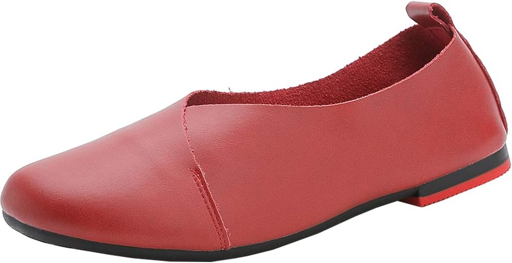 Women's Comfort Glove Shoes Genuine Leather Ballet Flats