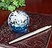 The Paragon Handmade Flower Paperweight Glass Office Decor, Flower Themed Collectible, 2½ (Purple)