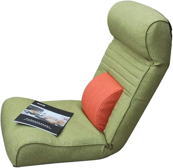 GWW Silla Plegable de Piso Sofá Perezoso Respaldo Ajustable Dormitorio