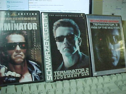 The Terminator Trilogy : The Terminator , T2 Judgement Day, T3 Rise of the Machines : Arnold Schwarzenegger 3 Pack Collection