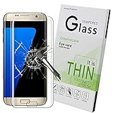 Galaxy S7 Edge Screen Protector,Creativecase S7 Edge Tempered Glass,[9H Hardness][Anti-Scratch][Bubble-Free] HD Clear Tempered Glass Screen Protector for Samsung Galaxy S7 Edge
