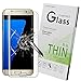 Galaxy S7 Edge Screen Protector,Creativecase S7 Edge Tempered Glass,[9H Hardness][Anti-Scratch][Bubble-Free] HD Clear Tempered Glass Screen Protector for Samsung Galaxy S7 Edge