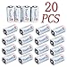 Trustfire 20 Pack CR123A Battery 3V Lithium CR123 Non-Rechargeable Batteries for Polaroid, Flashlight, Microphones and More, NOT Fit Arlo Camera …