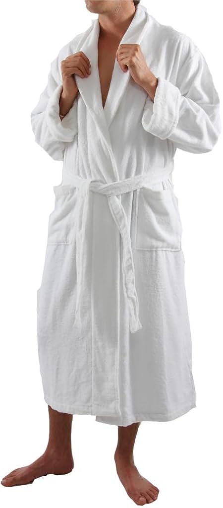 mens cotton velour bathrobe