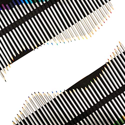 OOKU Artist PRO Watercolor Pencils Set 72 Colors / 75 Pc Full Kit | Wet Water Color Pencils Set/Dry Coloring Pencils Set for Adults, Kids | w/BONUS Wool Pencil Wrap, Watercolor Brush, Sharpener