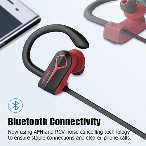 Bluetooth Headphones, Letsfit Wireless Headphones IPX7 Waterproof 15-Hour Playtime, Noise Cancelling - //coolthings.us