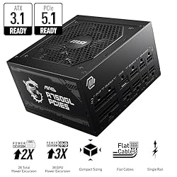 MSI MAG A750GL PCIE 5.1 & ATX 3.1 Gaming Power