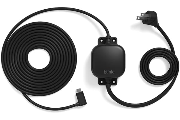Blink Weather Resistant 13ft Power Adapter for Blink Mini 2, Mini 2K+, Outdoor 4, and Outdoor 2K+ (Black)