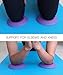 Purple Yoga & Pilates Pads 2 Pack + Travel Bag + Workout E-Book. Mat Support Comfort Padded Discs for Knee Hand Wrist. 3/4 Inch Thick Silicone Cushion Eliminates & Protects Joints Injuries.