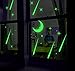 2 Sheets Glow in The Dark Wall Decals Stickers for Windows, Wall or Car Deocration (Falling Star)