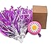 U-LIAN Kids Bike Bell Girl Bicycle Bell Pink Purple Flower with 2 Shinny Scooter Streamer Tassels