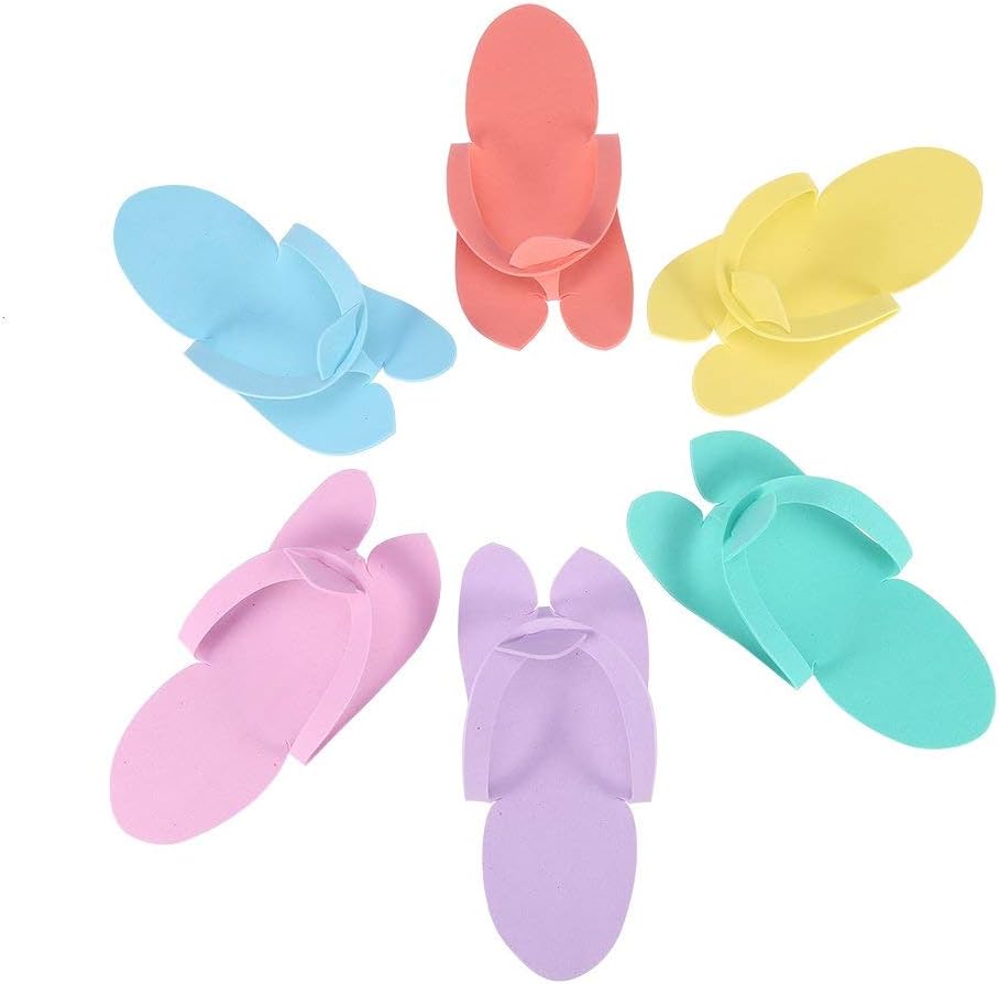 LOVECRAZY Zapatillas Desechables para Pedicura Salon Nail Spa Baño ...