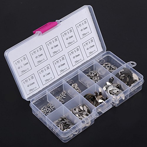 Eclip, Ering Internal Circlip Snap Retaining Clip Ring Assortment Set 304 Stainless Steel C