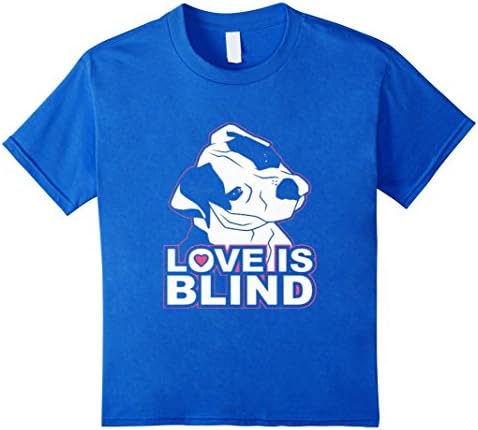 Kids D- Love Is Blind T-Shirt 6 Royal Blue