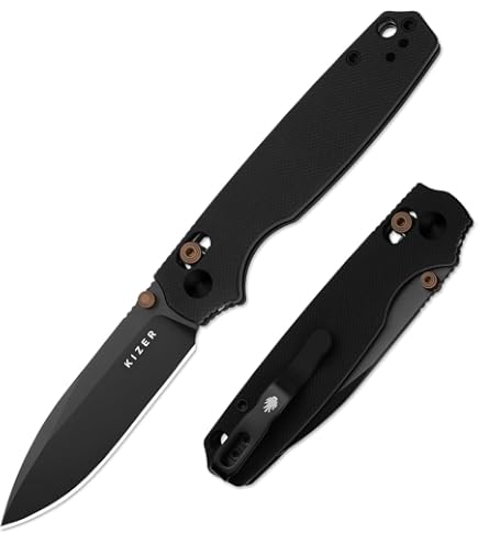 Amazon.com: Kizer Momo Pocket Folding Knife, 4.11” 14C28N Blade