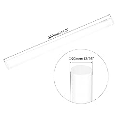 MECCANIXITY Acrylic Round Rods 13/16" x 12" Clear