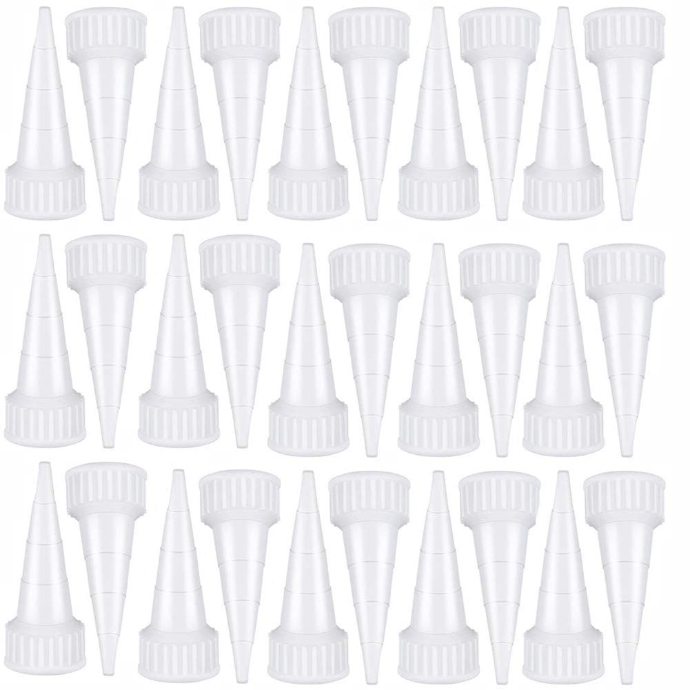 60 Pieces Snip Tip Applicator Cap Replacement for 100ml 3.7 Ounce E6000 Adhesive Tube