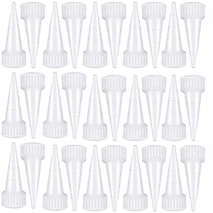 60 Pieces Snip Tip Applicator Cap Replacement for 100ml 3.7 Ounce E6000 Adhesive Tube