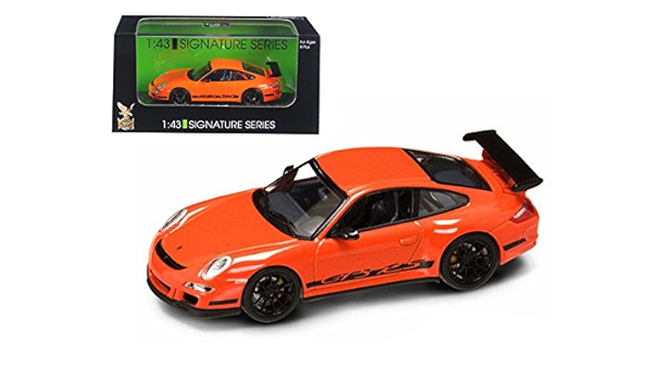 Amazon Com Porsche 911 997 Gt3 Rs Orange 1 43 Car Model By Road Signature Home Kitchen