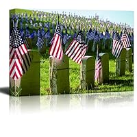 Canvas Wall Art Memorial Day Canvas Prints Home Artwork Decoration for Living Room,Bedroom - 12x18 inches