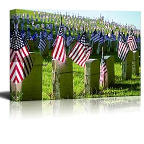 Canvas Wall Art Memorial Day Canvas Prints Home Artwork Decoration for Living Room,Bedroom - 12x18 inches