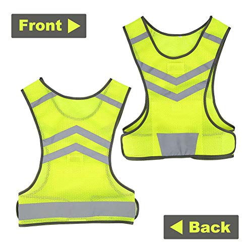 VGEBY1 Sport Vest, Breathable Polyester Mesh Reflective Vest for Running Cycling Walking