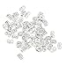 Earring Backs-200pcs-Metal Earring Backs-3x5mm with Kare & Kind® Retail Packaging (Silver)