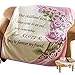 Collections Etc Special Sister Rose Fleece Throw Blanket Standard
