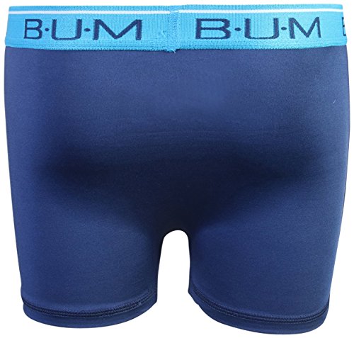 B.U.M. Equipment Boys\' Performance Active Compression Underwear Boxer Briefs (6 Pack), Blue/Grey/Blue Stripes, Small/6-7' - Thumbnail 4