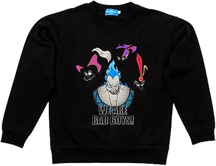 Amazon ディズニー ヴィランズ トレーナー Bad Boys 長袖 黒色 ｌ 洋服 服 フック船長 ジャファー ハデス 他 大人 ウェア リゾート限定 グッズ おもちゃ おもちゃ