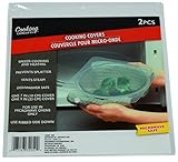 Microwave Cooking Covers, Splatter Control, Re-usable 2 count Pack, 7