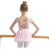 LIBREDGE Girls Sweaters Ballet Dance Tops Long Sleeve Cardigan Kids Button Shrug Cropped(Toddler/Little Girl/Big Girl)