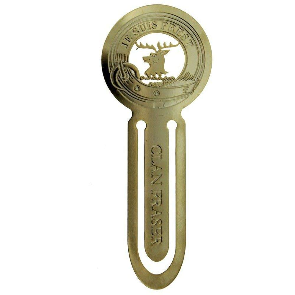 Hamilton and Young 24K Gold Plated Clan Fraser Bookmark 'Je Suis Prest' - 'I Am Ready'