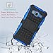 Galaxy J3 Case, Amp Prime Case, Express Prime Case , Viodolge [Shockproof] Hybrid Tough Rugged Dual Layer Protective Case Cover with Kickstand for Samsung Galaxy J3 (2016) / Express Prime (blue)
