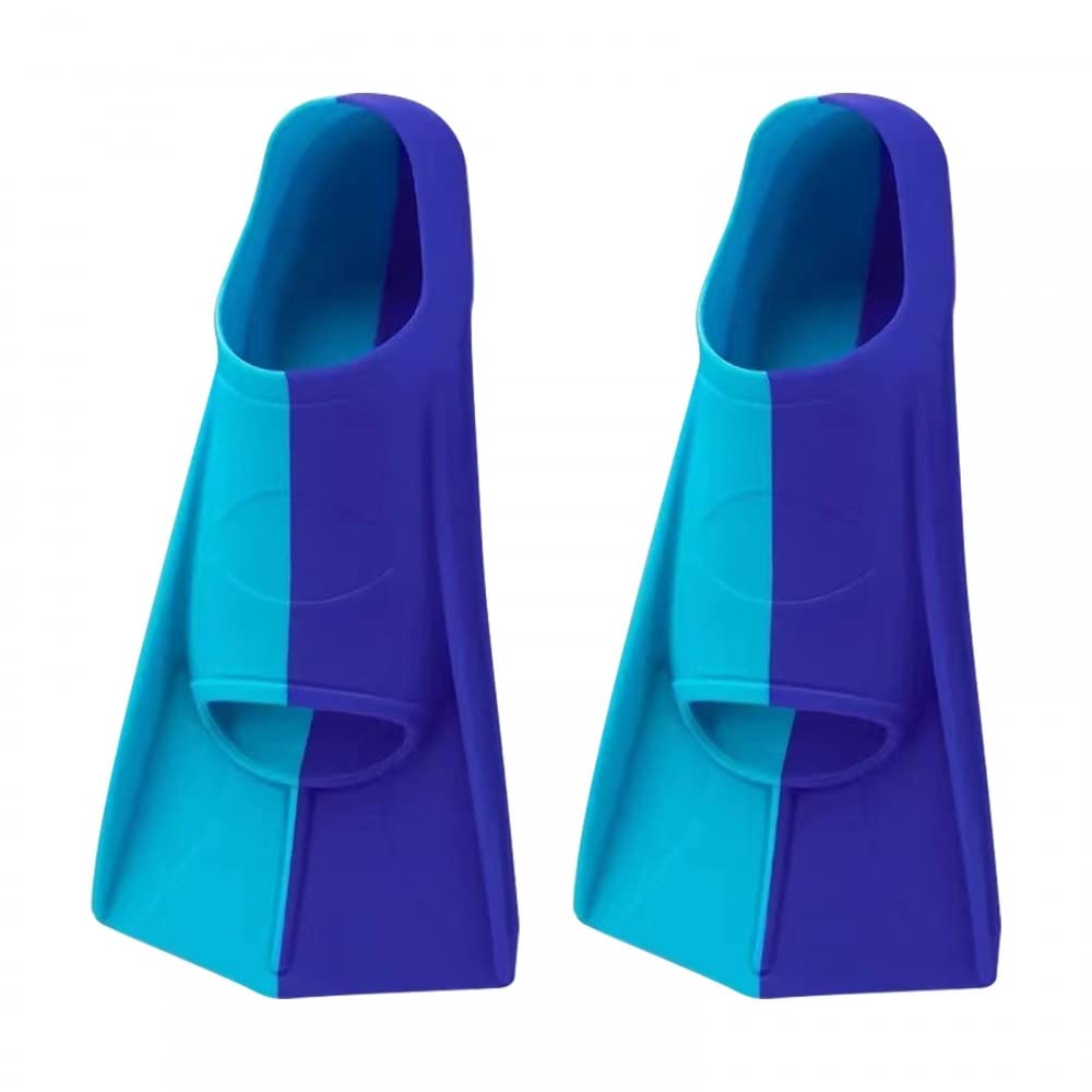 Swim Fins, Silicone Floating Flippers Non-Slip Short Swim Training Fins for Swimming Diving Snorkeling