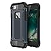 iPhone 7 Case Shockproof, Mpaltor Slim Anti-scratch Protective Dual Layer Shock Resistant PC + TPU Armor Defender Back Cover for iPhone 7 4.7 inch Black