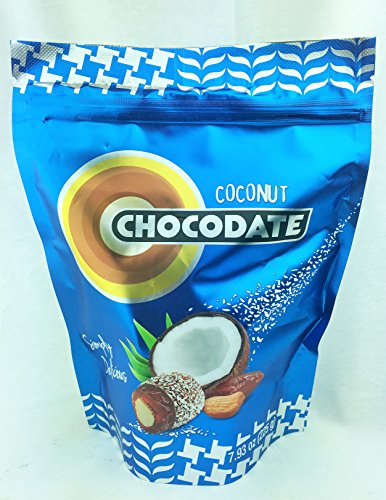 Ziyad Chocolate Dates, Coconut, 225 Gram