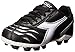 Diadora Capitano MD JR Soccer Shoe (Little Kid/Big Kid), Black/White/Silver, 13 M US Little Kid