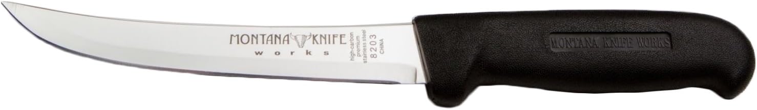 Montana Knifeworks 6" Boning Knife Stiff & Curved