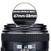 Kiwifotos 58mm-52mm Step-Down Adapter Ring for Lenses (58mm Lens to 52mm Filter, Hood, Lens Converter and Other Accessories)