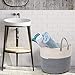 Extra Large Cotton Rope Basket 17 x 14.7 with Handles, for Baby Laundry Basket Woven Blanket Basket Nursery Bin
