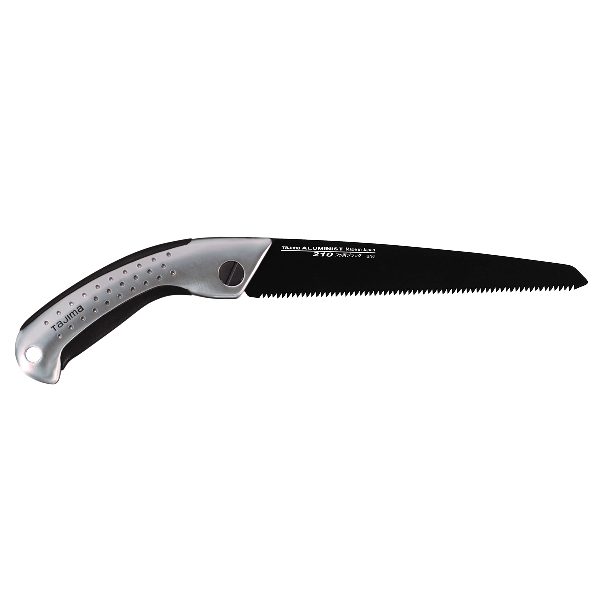 Tajima ALSA210 "Aluminist" Handsaw with Holster, Black/Silver, 210 mm